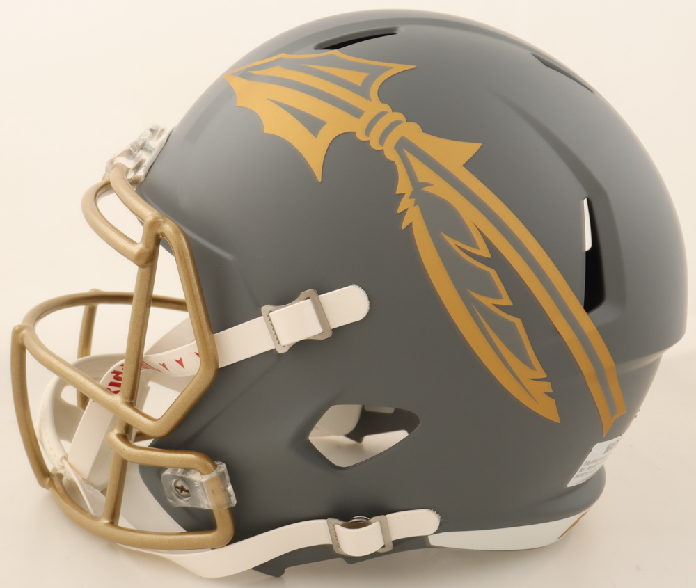 Charlie Ward Signed Florida State Seminoles Full-Size Slate Alternate Speed Helmet Inscribed "93 Heisman" (Schwartz Sports) at PristineAuction.com Charlie Ward Signed Florida State Seminoles Full-Size Slate Alternate Speed Helmet Inscribed "93 Heisman" (Schwartz Sports) at PristineAuction.com