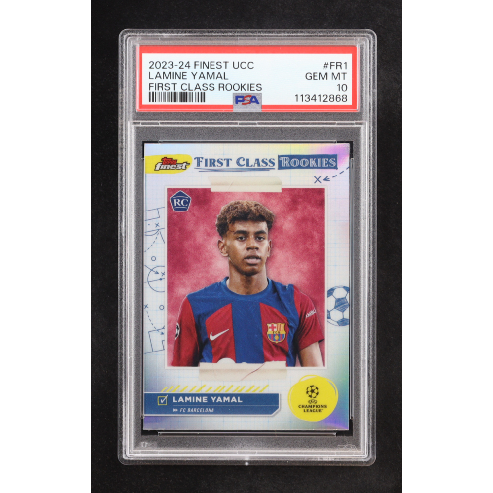 Lamine Yamal 2023-24 Finest UEFA Club Competitions First Class Rookies #FR1 RC (PSA 10) at PristineAuction.com