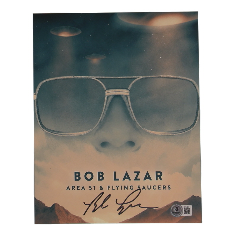 Bob Lazar Signed "Area 51 & Flying Saucers" 8x10 Photo (Beckett) at PristineAuction.com Bob Lazar Signed "Area 51 & Flying Saucers" 8x10 Photo (Beckett) at PristineAuction.com