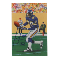 Cris Carter Signed 2013 LE Vikings Pro Football Hall of Fame Art Series Football Card Inscribed "HOF 2013" (Beckett) at PristineAuction.com