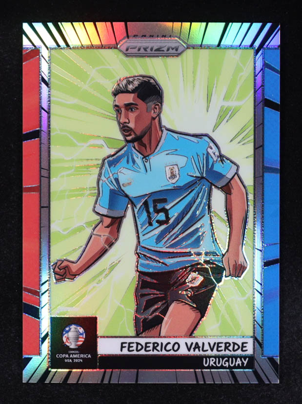 Federico Valverde 2024 Panini Prizm Copa America Manga #15 at PristineAuction.com Federico Valverde 2024 Panini Prizm Copa America Manga #15 at PristineAuction.com