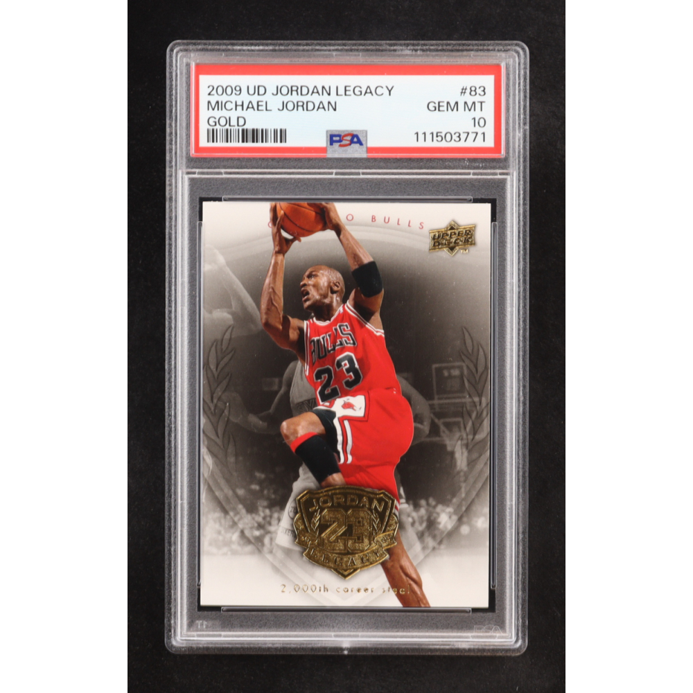 Michael Jordan 2009-10 Upper Deck Michael Jordan Legacy Collection Gold #83 (PSA 10) at PristineAuction.com