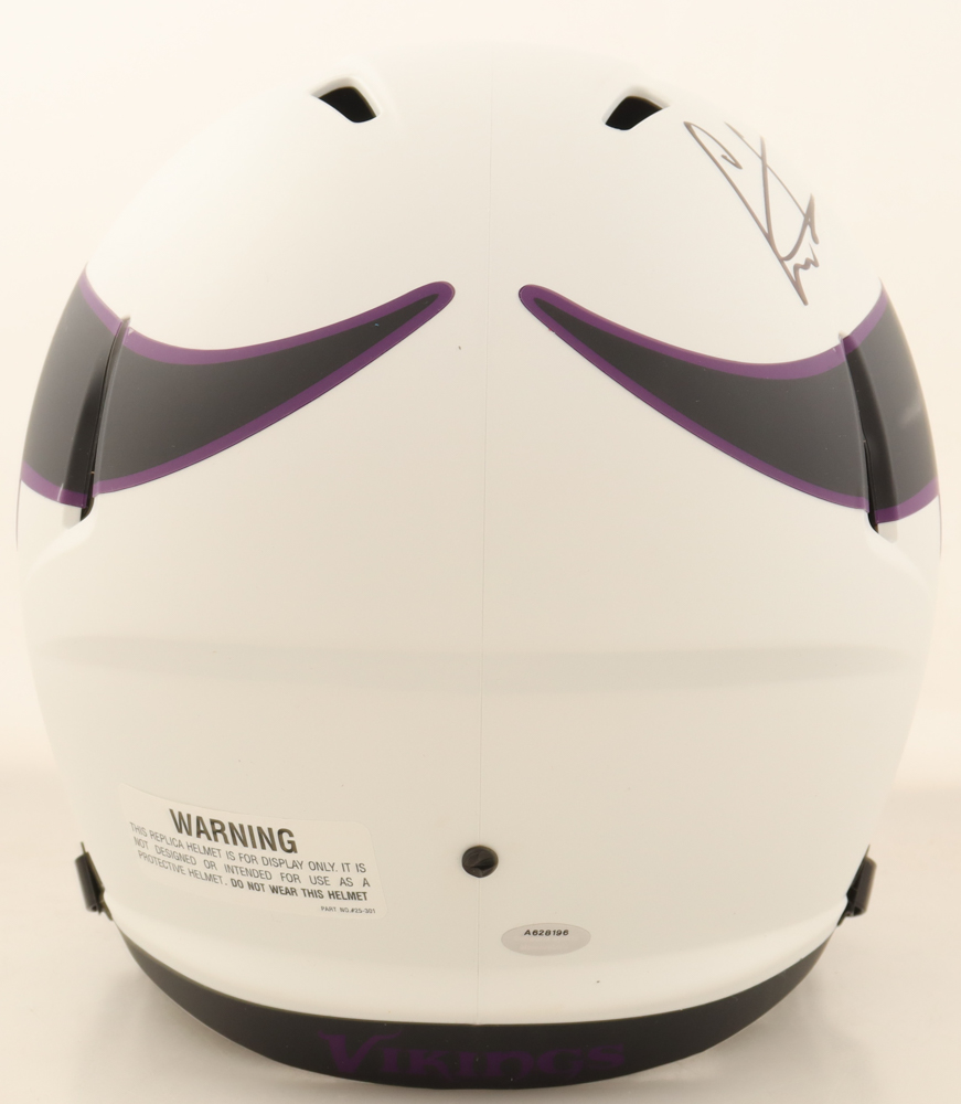 Cris Carter Signed Vikings Full-Size Lunar Eclipse Alternate Speed Helmet Inscribed "All I Do Is Catch TD's" (Schwartz) at PristineAuction.com Cris Carter Signed Vikings Full-Size Lunar Eclipse Alternate Speed Helmet Inscribed "All I Do Is Catch TD's" (Schwartz) at PristineAuction.com