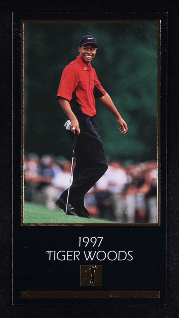 Tiger Woods 1997-98 Grand Slam Ventures Masters Collection #1997 XRC at PristineAuction.com Tiger Woods 1997-98 Grand Slam Ventures Masters Collection #1997 XRC at PristineAuction.com