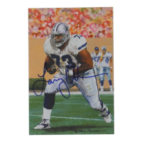 Larry Allen Signed 2013 LE Cowboys Pro Football Hall of Fame Art Series Football Card (Beckett) at PristineAuction.com