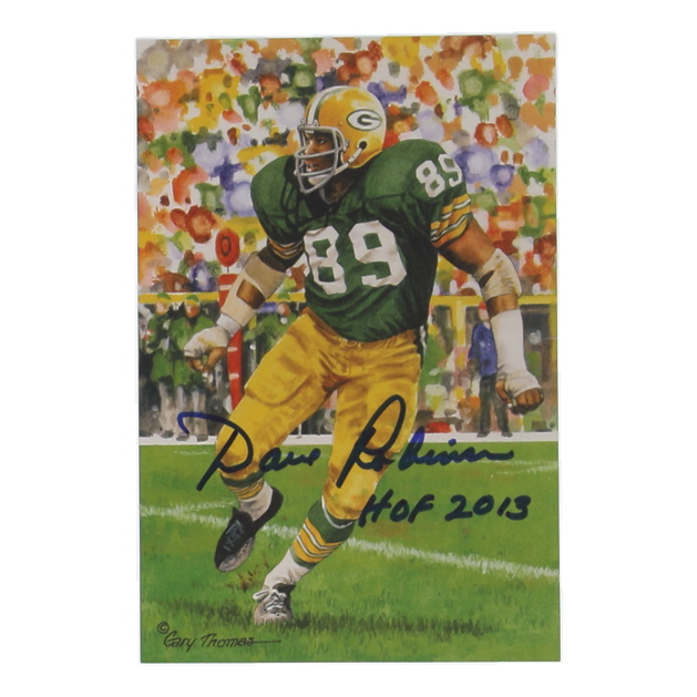 Dave Robinson Signed 2013 LE Packers Pro Football Hall of Fame Art Series Football Card Inscribed "HOF 2013" (Beckett) at PristineAuction.com Dave Robinson Signed 2013 LE Packers Pro Football Hall of Fame Art Series Football Card Inscribed "HOF 2013" (Beckett) at PristineAuction.com