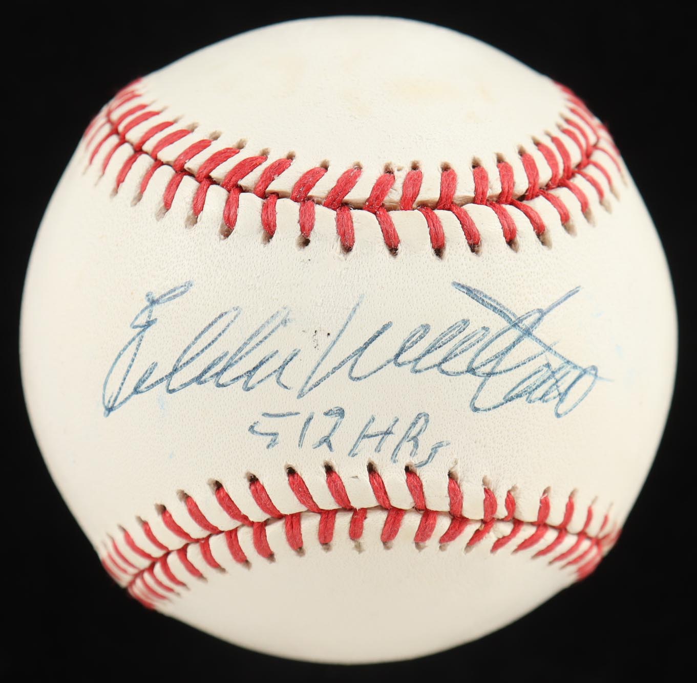 Eddie Mathews Signed ONL Baseball Inscribed "512 HR's" (PSA) at PristineAuction.com Eddie Mathews Signed ONL Baseball Inscribed "512 HR's" (PSA) at PristineAuction.com