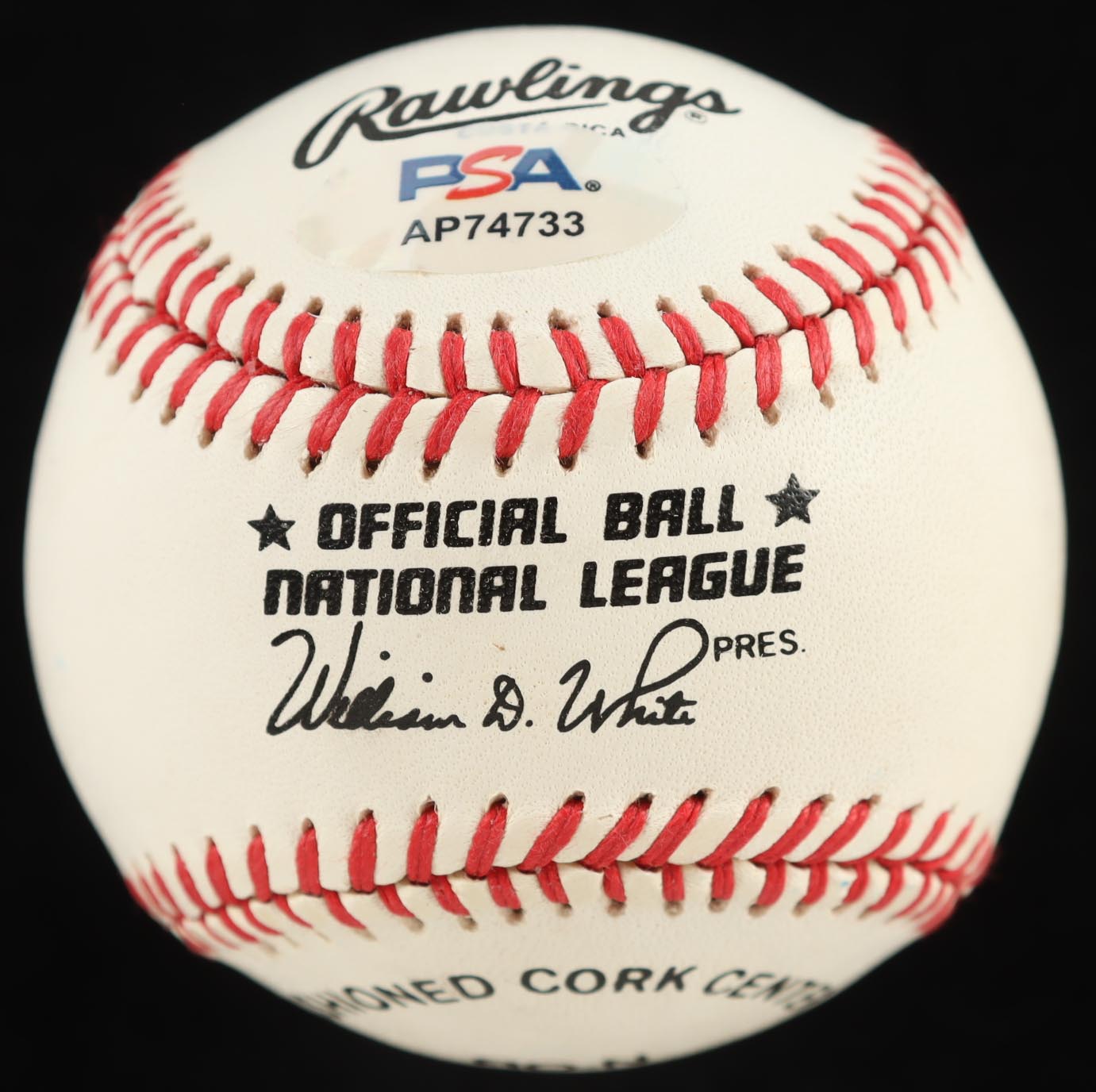 Eddie Mathews Signed ONL Baseball Inscribed "512 HR's" (PSA) at PristineAuction.com Eddie Mathews Signed ONL Baseball Inscribed "512 HR's" (PSA) at PristineAuction.com