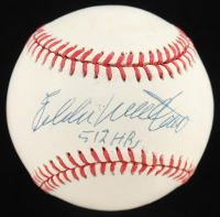 Eddie Mathews Signed ONL Baseball Inscribed "512 HR's" (PSA) at PristineAuction.com