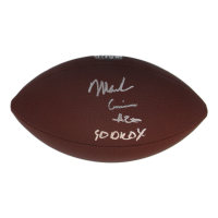 Mark Carrier Signed NFL Football Inscribed "90 DROY" (Schwartz) at PristineAuction.com