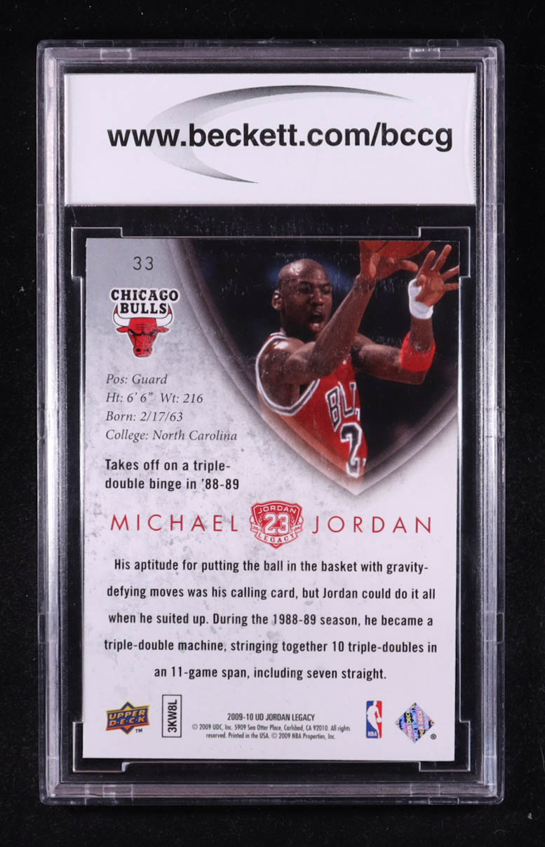 Michael Jordan 2009-10 Upper Deck Michael Jordan Legacy Collection Gold #33 (BCCG 10) at PristineAuction.com Michael Jordan 2009-10 Upper Deck Michael Jordan Legacy Collection Gold #33 (BCCG 10) at PristineAuction.com