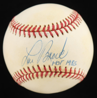 Lou Brock Signed ONL Baseball Inscribed "HOF 1985" (PSA) at PristineAuction.com