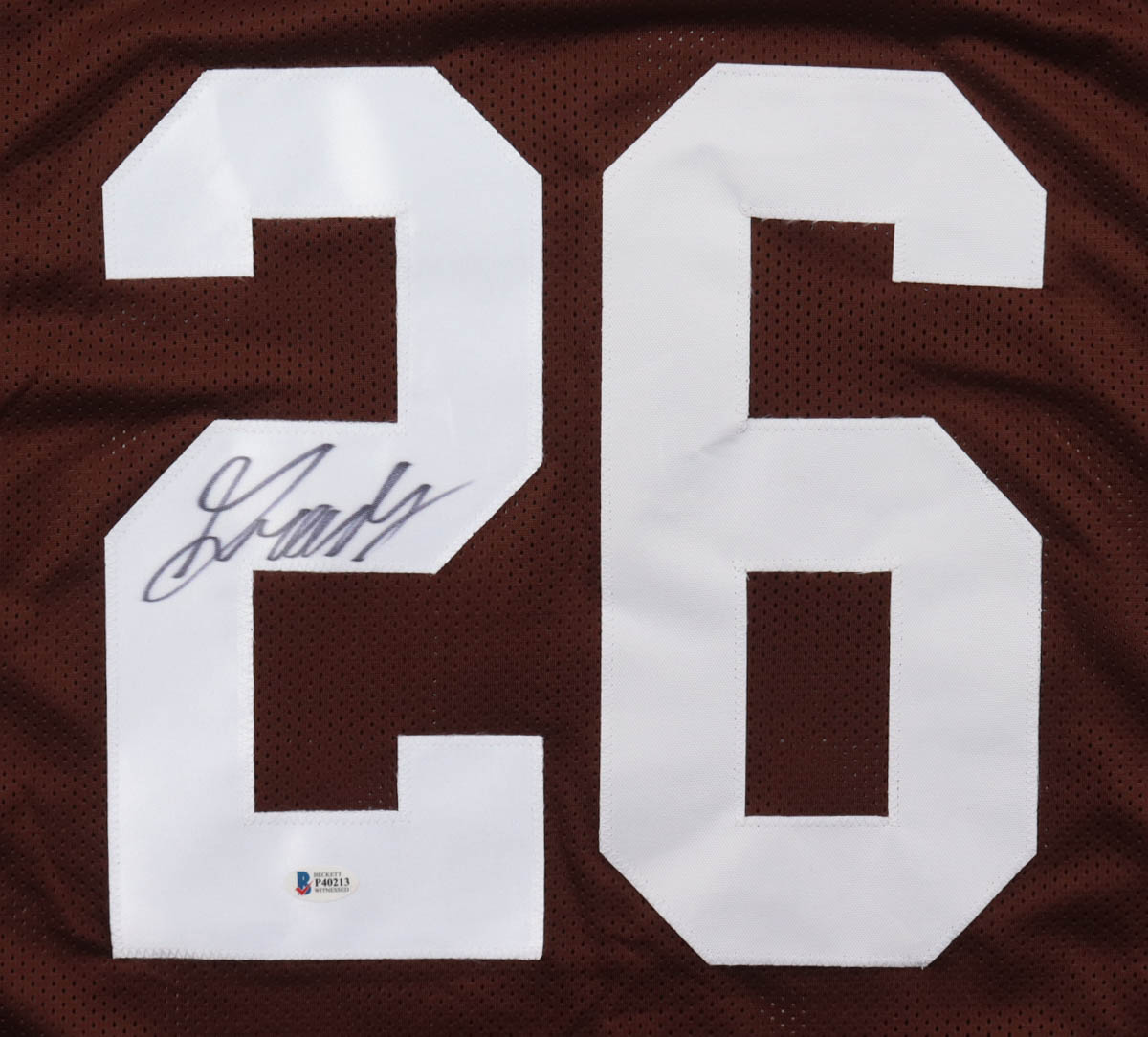 Greedy Williams Signed Jersey (Beckett) at PristineAuction.com Greedy Williams Signed Jersey (Beckett) at PristineAuction.com