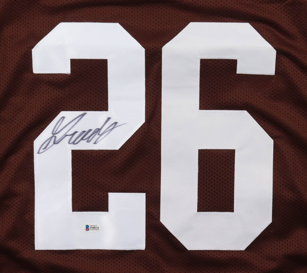 Greedy Williams Signed Jersey (Beckett) at PristineAuction.com Greedy Williams Signed Jersey (Beckett) at PristineAuction.com