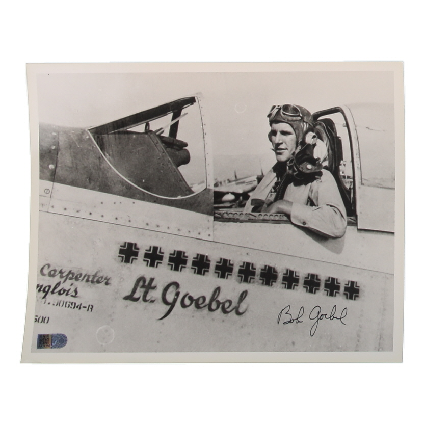 Robert Goebel Signed WWII 8x10 Photo (AIV) at PristineAuction.com Robert Goebel Signed WWII 8x10 Photo (AIV) at PristineAuction.com