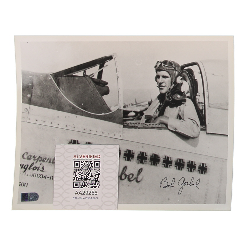 Robert Goebel Signed WWII 8x10 Photo (AIV) at PristineAuction.com Robert Goebel Signed WWII 8x10 Photo (AIV) at PristineAuction.com