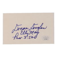 Donna Douglas Signed Index Card Inscribed "Elly May" (JSA) at PristineAuction.com