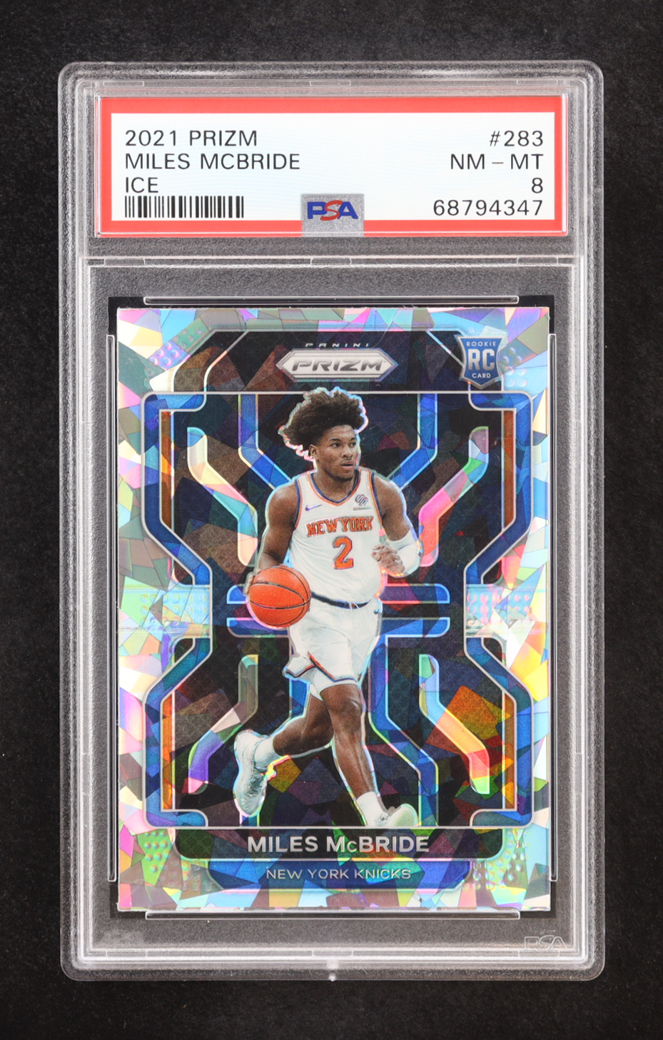 Miles McBride 2021 Prizm Ice #283 RC (PSA 8) at PristineAuction.com Miles McBride 2021 Prizm Ice #283 RC (PSA 8) at PristineAuction.com