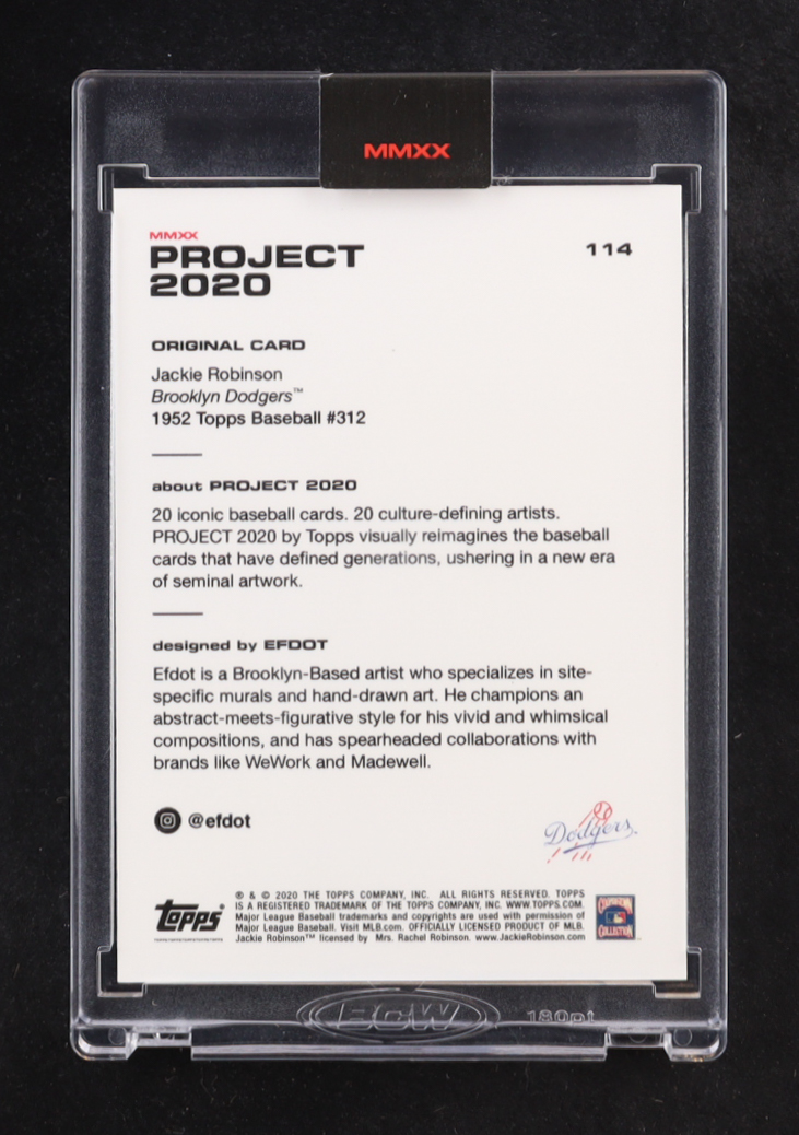 Jackie Robinson 2020 Topps Project 2020 #114 / Efdot at PristineAuction.com Jackie Robinson 2020 Topps Project 2020 #114 / Efdot at PristineAuction.com
