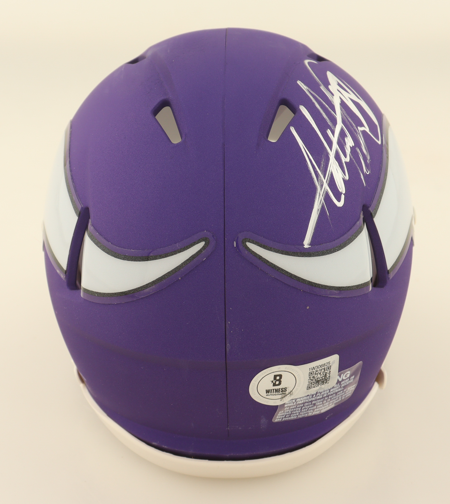 Adrian Peterson Signed Vikings Speed Mini Helmet (Beckett) at PristineAuction.com Adrian Peterson Signed Vikings Speed Mini Helmet (Beckett) at PristineAuction.com