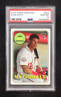 Juan Soto 2018 Topps Heritage #502 RC (PSA 10) at PristineAuction.com