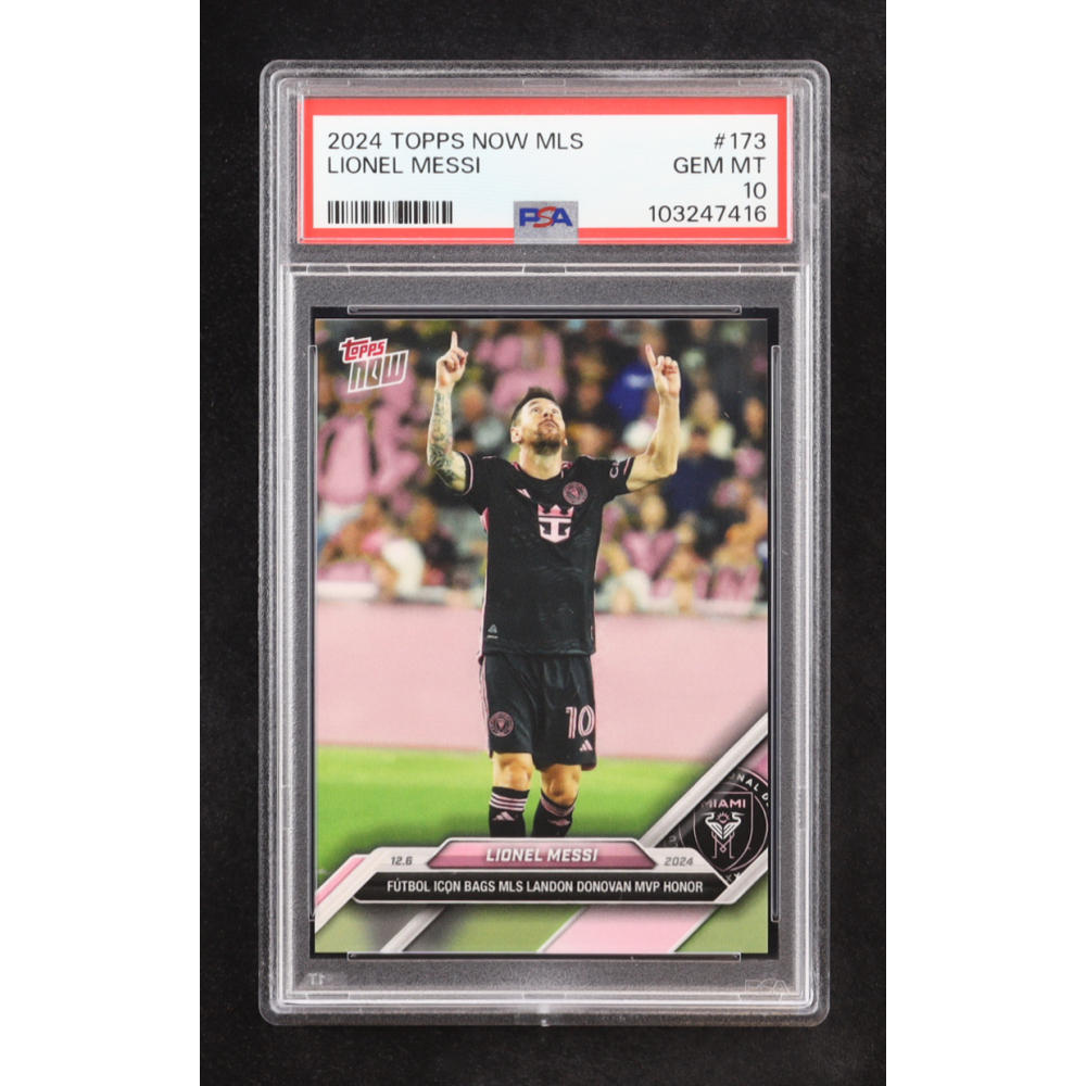 Lionel Messi 2024 Topps Now MLS #173 (PSA 10) at PristineAuction.com