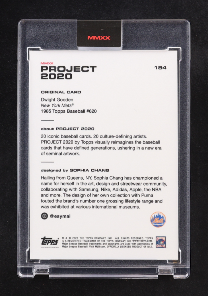 Dwight Gooden 2020 Topps Project 2020 #184 / Sophia Chang at PristineAuction.com Dwight Gooden 2020 Topps Project 2020 #184 / Sophia Chang at PristineAuction.com