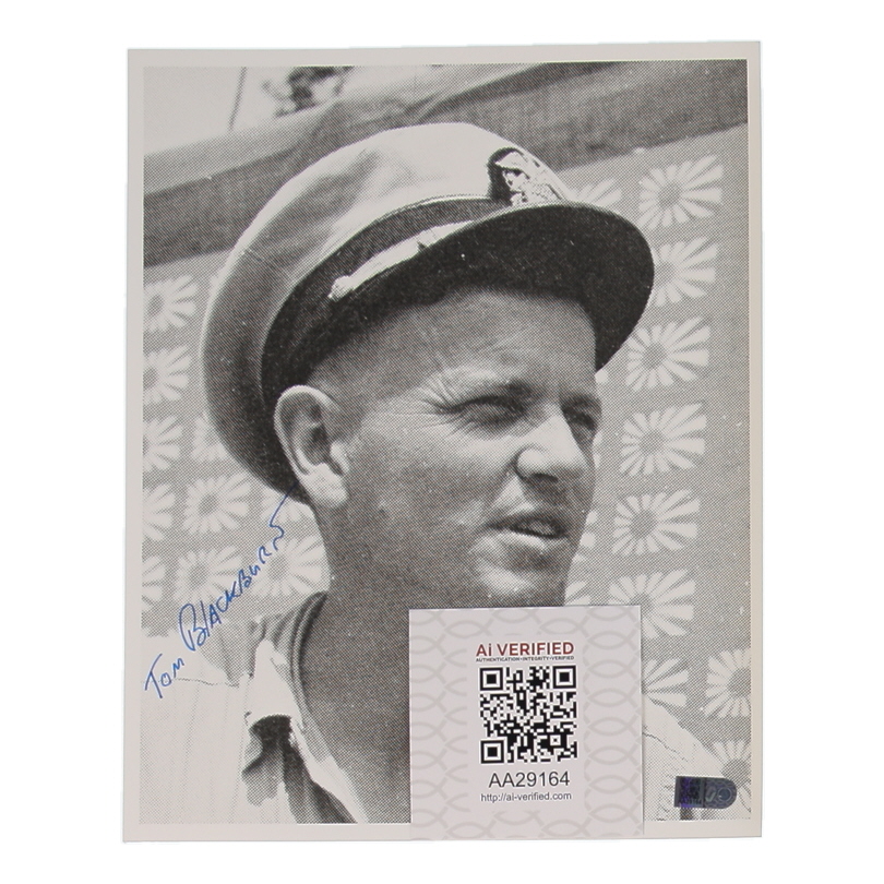Tom Blackburn Signed 8x10 Photo (AIV) at PristineAuction.com Tom Blackburn Signed 8x10 Photo (AIV) at PristineAuction.com