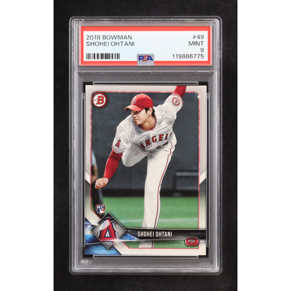Shohei Ohtani 2018 Bowman #49 RC (PSA 9) at PristineAuction.com