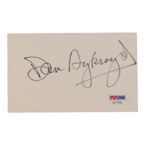 Dan Aykroyd Signed Index Card (PSA) at PristineAuction.com Dan Aykroyd Signed Index Card (PSA) at PristineAuction.com