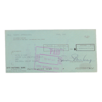 Susan Strasberg Signed 1972 Personal Check (JSA) at PristineAuction.com