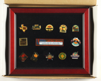 1991 Vintage NBA All-Star Game Official Set of (11) All-Star Game Pins with Display Case at PristineAuction.com