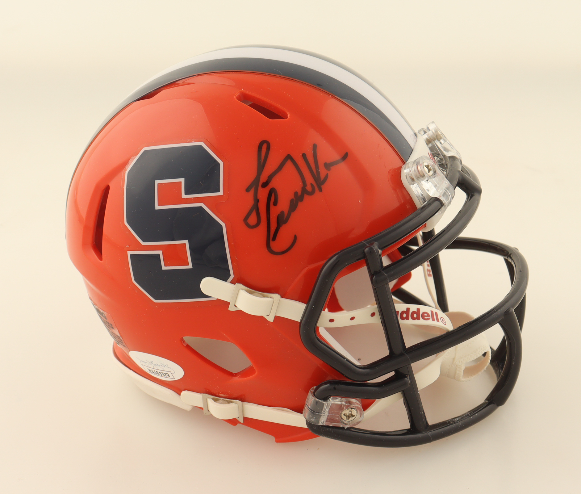 Larry Csonka Signed Syracuse Orange Speed Mini Helmet (JSA) at PristineAuction.com Larry Csonka Signed Syracuse Orange Speed Mini Helmet (JSA) at PristineAuction.com
