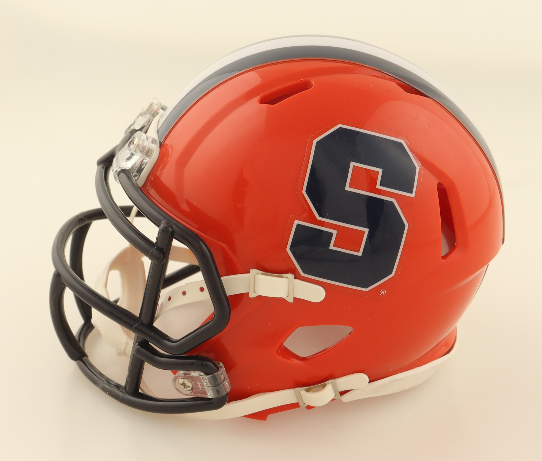 Larry Csonka Signed Syracuse Orange Speed Mini Helmet (JSA) at PristineAuction.com Larry Csonka Signed Syracuse Orange Speed Mini Helmet (JSA) at PristineAuction.com