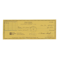 Mae West Signed 1980 Personal Check (JSA) at PristineAuction.com