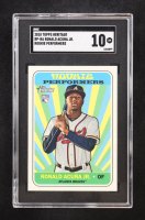 Ronal Acuna Jr. 2018 Topps Heritage Rookie Performers #RP-RA RC (SGC 10) at PristineAuction.com