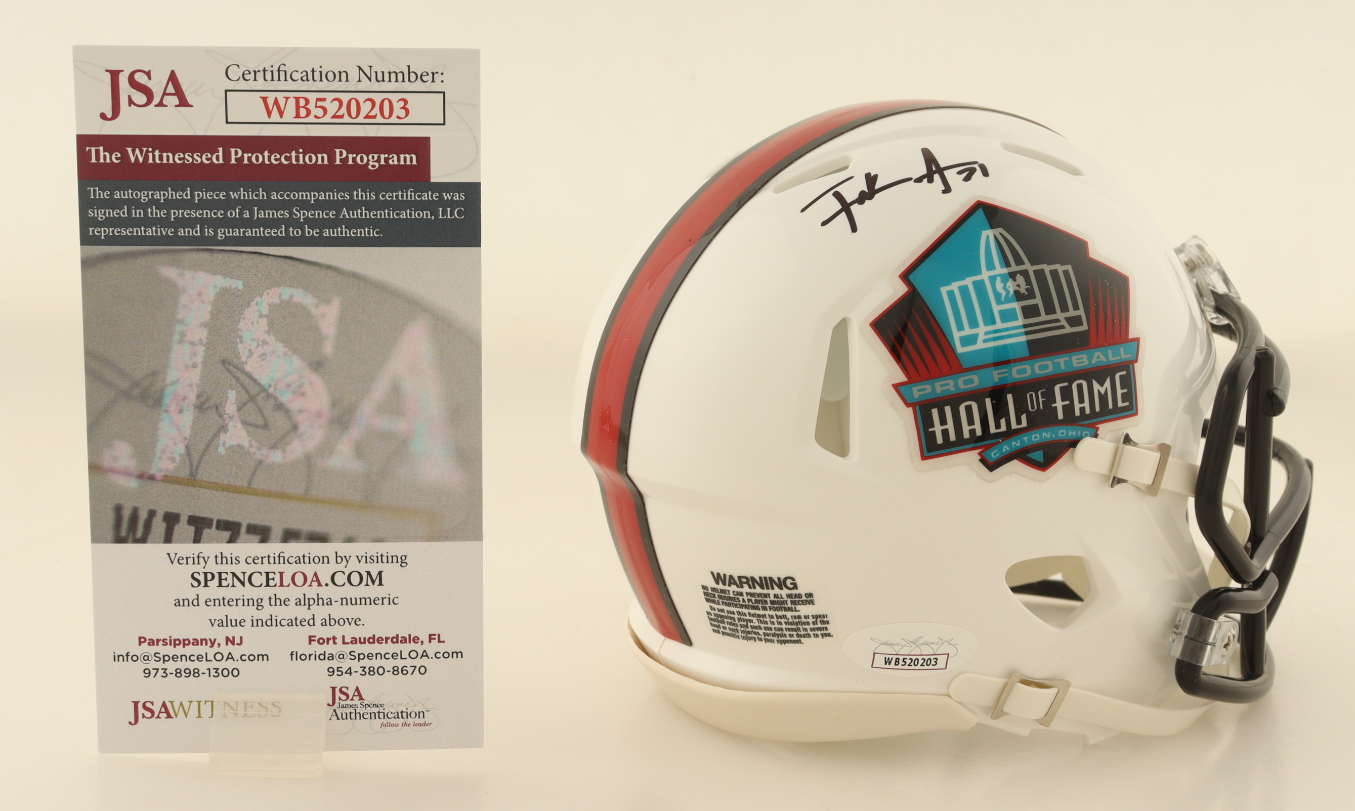Frank Gore Signed Hall of Fame Logo Speed Mini Helmet (JSA) at PristineAuction.com Frank Gore Signed Hall of Fame Logo Speed Mini Helmet (JSA) at PristineAuction.com