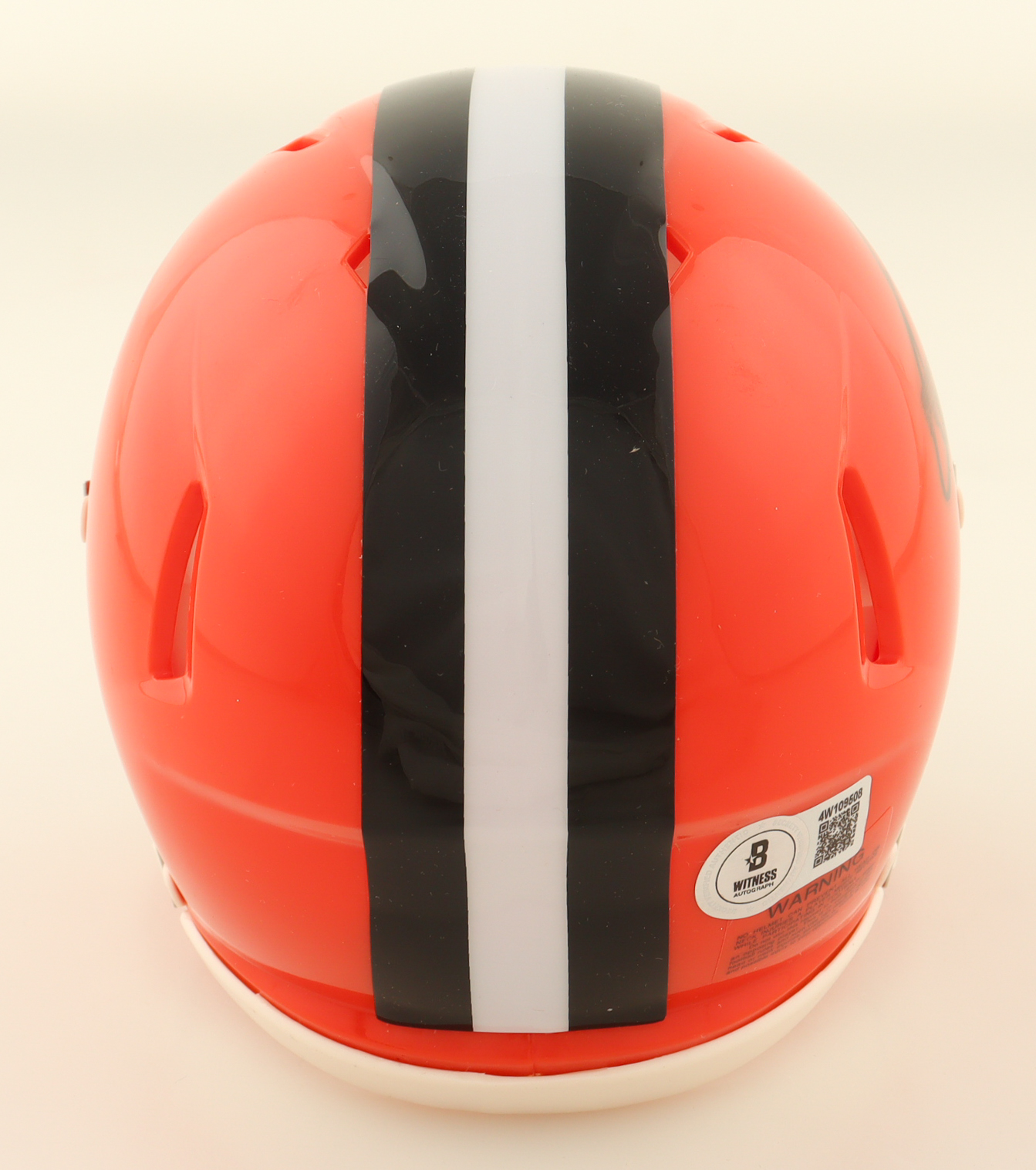 Quinshon Judkins Signed Browns Speed Mini Helmet (Beckett) at PristineAuction.com Quinshon Judkins Signed Browns Speed Mini Helmet (Beckett) at PristineAuction.com