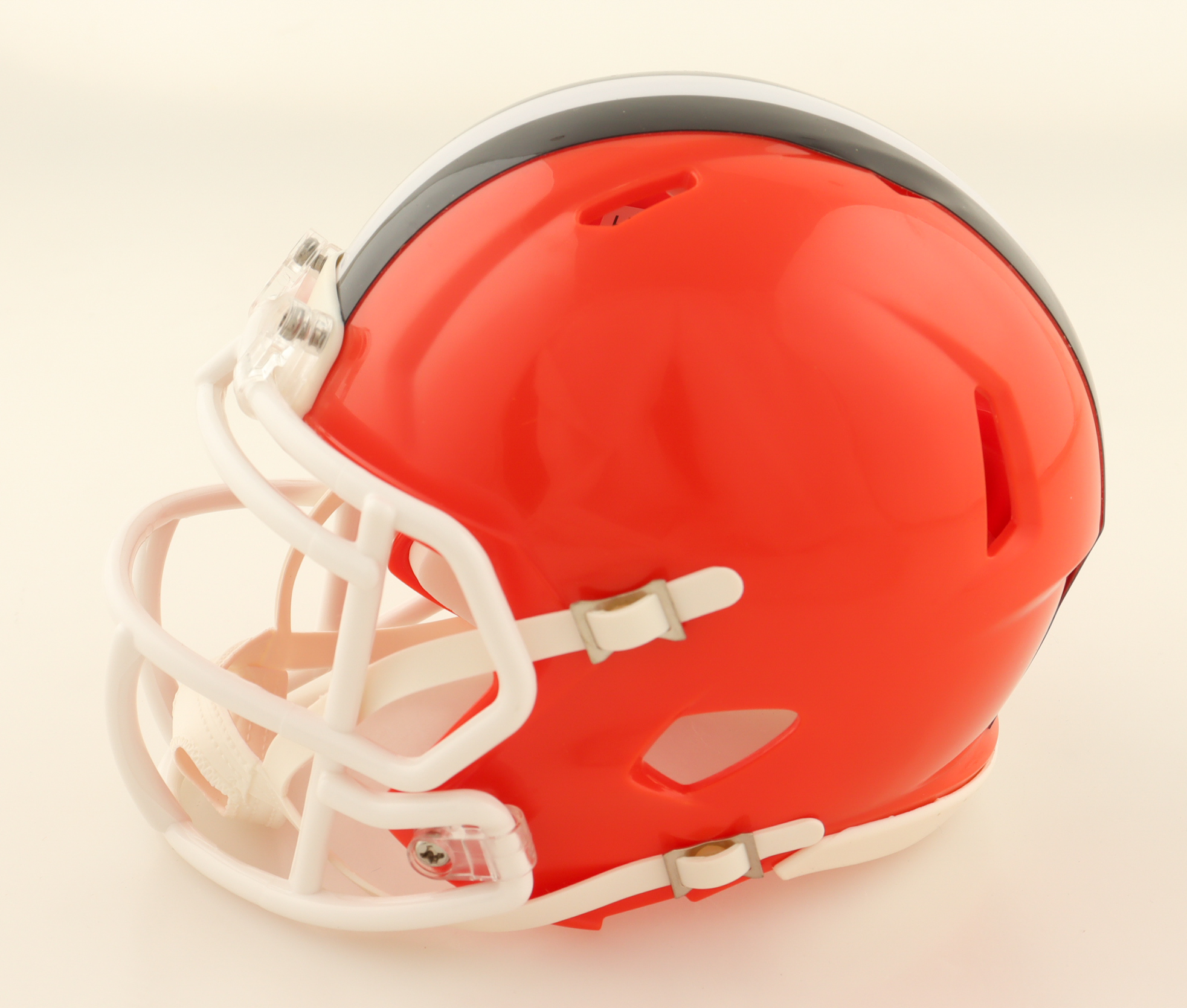 Quinshon Judkins Signed Browns Speed Mini Helmet (Beckett) at PristineAuction.com Quinshon Judkins Signed Browns Speed Mini Helmet (Beckett) at PristineAuction.com