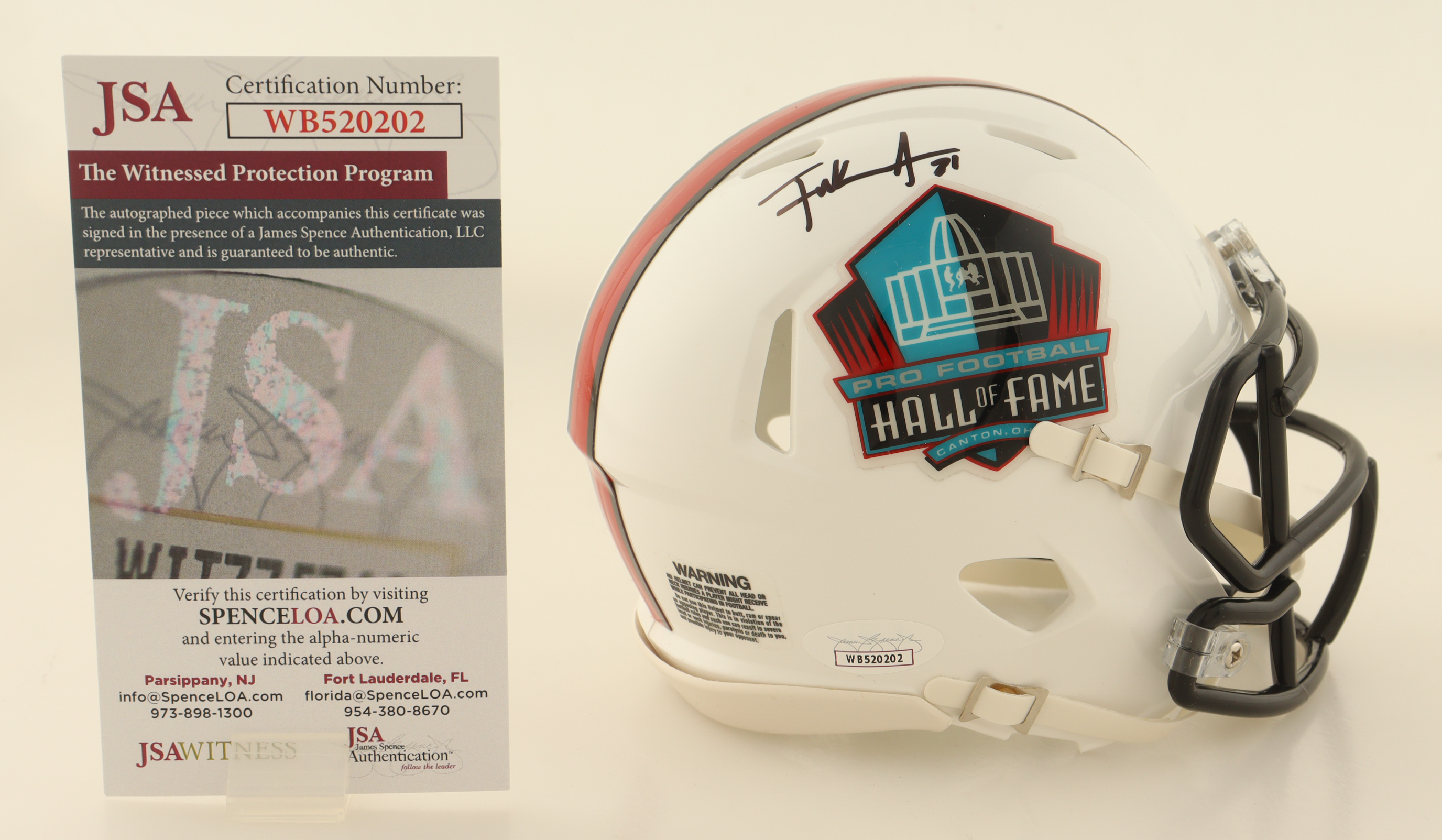 Frank Gore Signed Hall of Fame Logo Speed Mini Helmet (JSA) at PristineAuction.com Frank Gore Signed Hall of Fame Logo Speed Mini Helmet (JSA) at PristineAuction.com