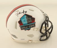 Frank Gore Signed Hall of Fame Logo Speed Mini Helmet (JSA) at PristineAuction.com