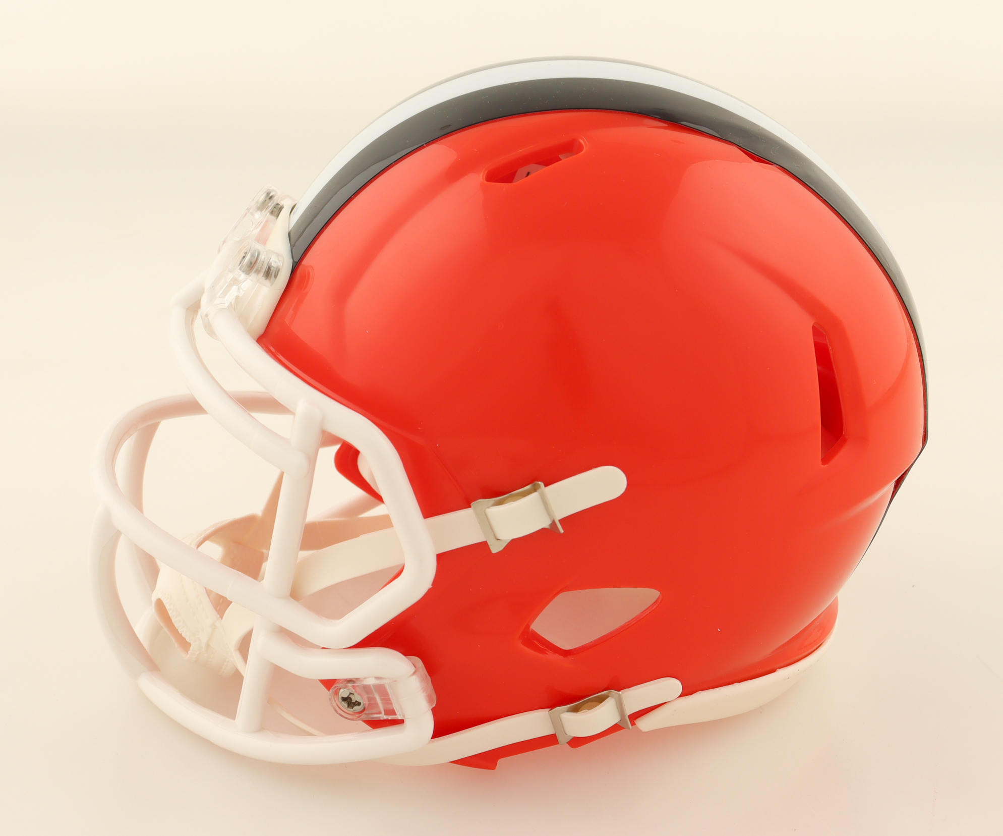 Quinshon Judkins Signed Browns Speed Mini Helmet (Beckett) at PristineAuction.com Quinshon Judkins Signed Browns Speed Mini Helmet (Beckett) at PristineAuction.com