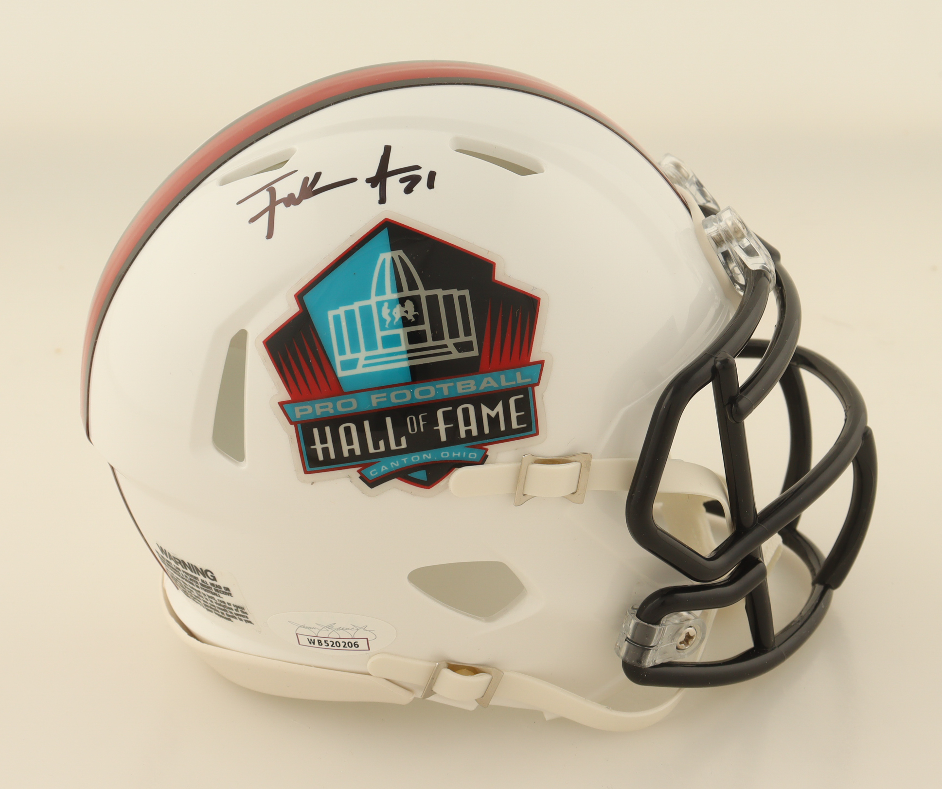 Frank Gore Signed Hall of Fame Logo Speed Mini Helmet (JSA) at PristineAuction.com Frank Gore Signed Hall of Fame Logo Speed Mini Helmet (JSA) at PristineAuction.com