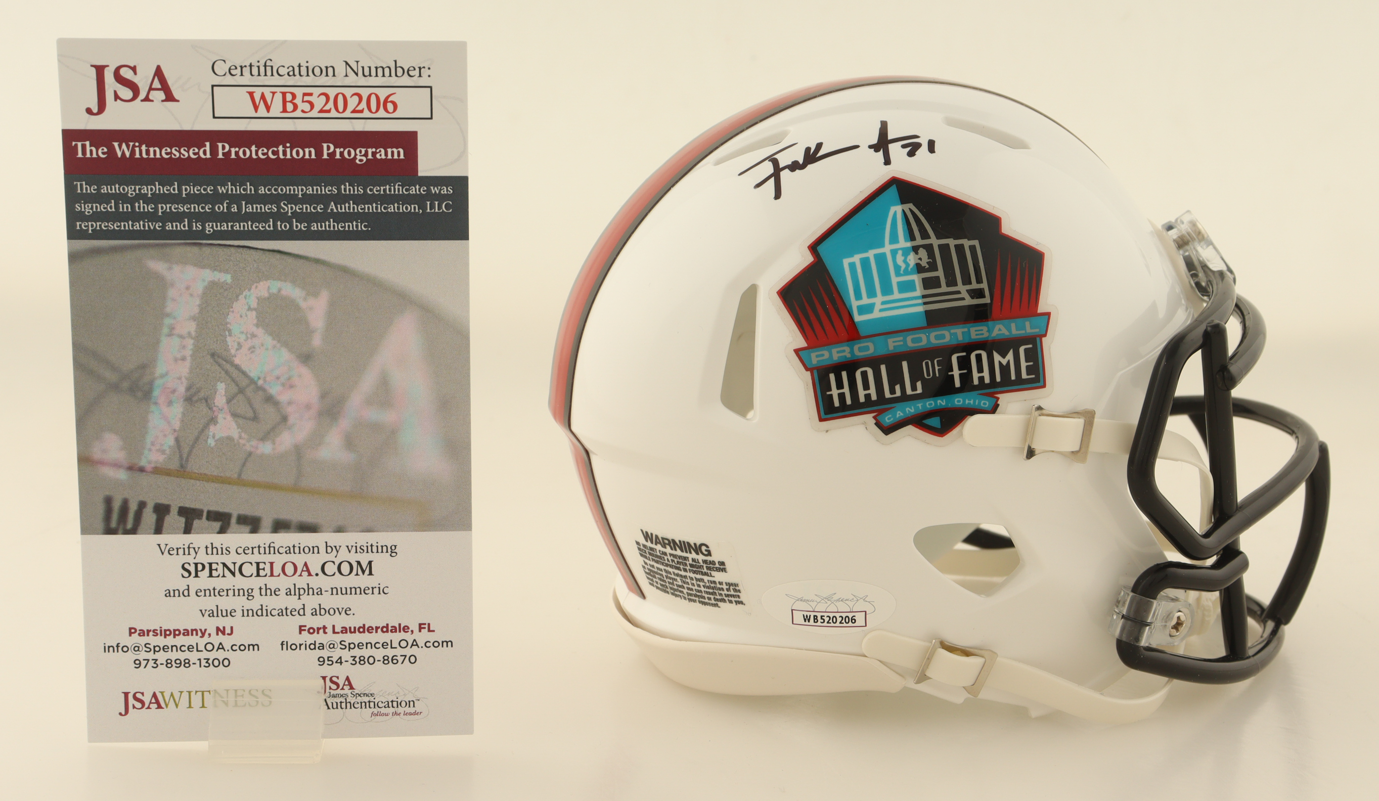 Frank Gore Signed Hall of Fame Logo Speed Mini Helmet (JSA) at PristineAuction.com Frank Gore Signed Hall of Fame Logo Speed Mini Helmet (JSA) at PristineAuction.com