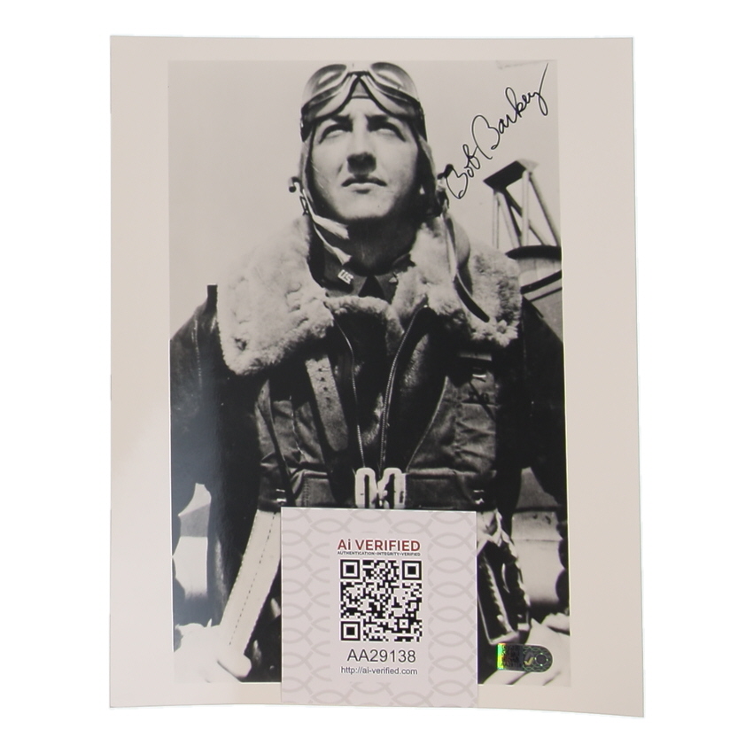 Bob Barkey Signed WWII 8x10 Photo (AIV) at PristineAuction.com Bob Barkey Signed WWII 8x10 Photo (AIV) at PristineAuction.com