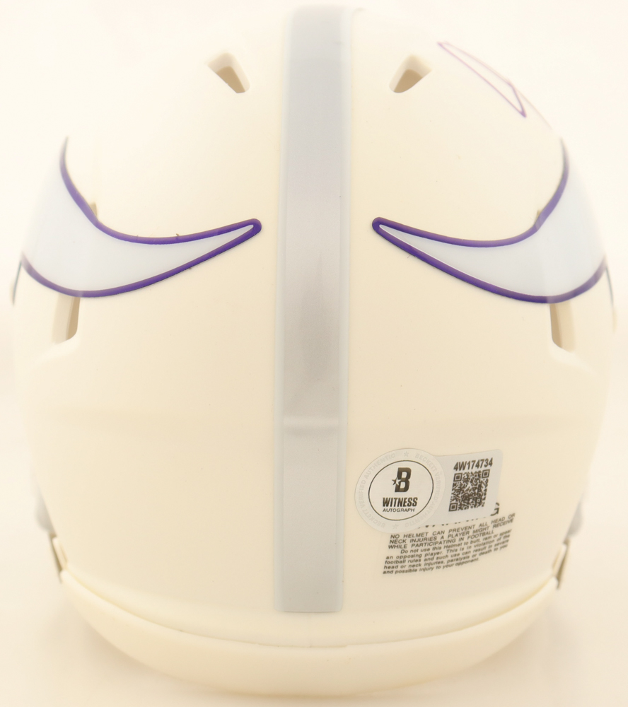 Justin Jefferson Signed Vikings Speed Mini Helmet (Beckett) at PristineAuction.com Justin Jefferson Signed Vikings Speed Mini Helmet (Beckett) at PristineAuction.com