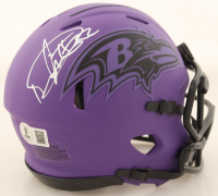 Derrick Henry Signed Ravens Rave Alternate Speed Mini Helmet (Beckett) at PristineAuction.com