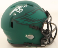 A. J. Brown Signed Eagles Rave Alternate Speed Mini Helmet (Beckett) at PristineAuction.com