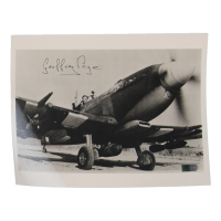 Geoffrey Page Signed WWII 8x10 Photo (AIV) at PristineAuction.com