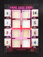 2024 Leaf ITG Used Sports Game Used Gr8s Memorabilia Spectrum Pink #GUG17 Ted Williams / Gil Hodges / Leo Durocher / Joe DiMaggio / Stan Musial / Red Schoendienst / Frankie Frisch / Duke Snider #8/9 at PristineAuction.com